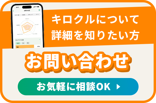 キロクルについて詳細を知りたい方 お問い合わせ